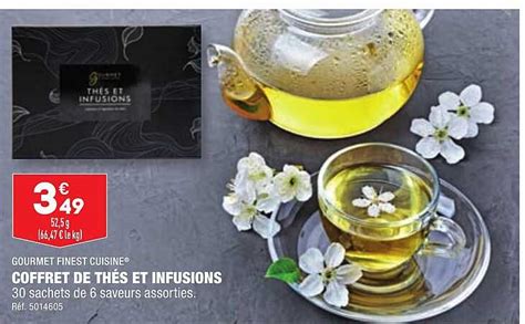 Promo Coffret De Th S Et Infusions Gourmet Finest Cuisine Chez Aldi