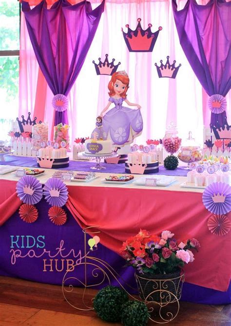 Sofia The First Themed Party Princess Sofia Birthday Party Ideas