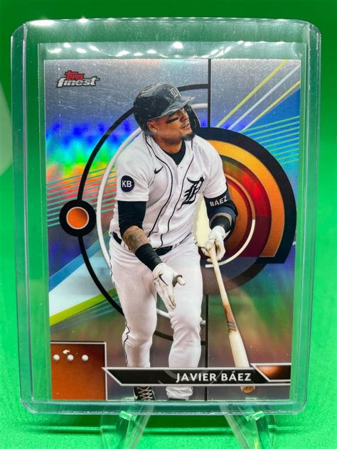 Javier Baez 2023 Topps Finest Refractor 14 Detroit Tigers EBay