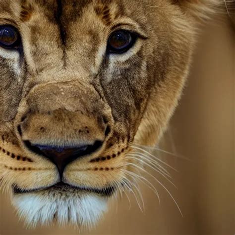 Photorealistic Photograph Of A Lion Cub By Suzi Stable Diffusion