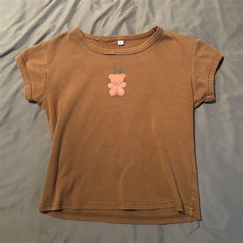 Unif Xo Bear Tee Dupe Size Small Depop