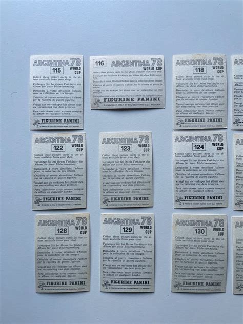 Panini World Cup Argentina 78 Team Polen Set 17 Loose Stickers