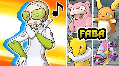 Pokémon Sun Moon Aether Foundation Faba Last Battle HQ YouTube