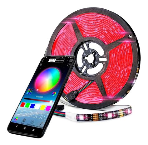 Tira Led Bluetooth Rgb 5m Controlada Por App Mercado Libre