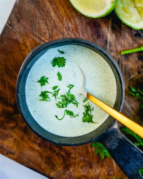 Cilantro Lime Crema A Couple Cooks