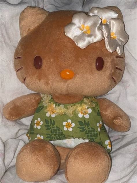 Late 2000s Hawaiian Inspired Hello Kitty Plush Hello Kitty Plush