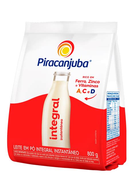 Leite em Pó Piracanjuba Integral Instantâneo 800 g