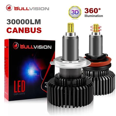 H7 Led Canbus Car Headlights Bulbs 30000lm Hb3 9005 Hb4 9006 H11 9012