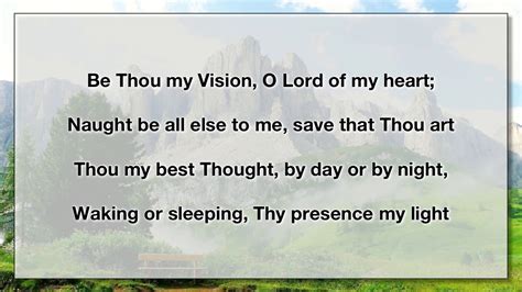 Be Thou My Vision 5 With Lyrics Worship Songs Lyrics Praise And