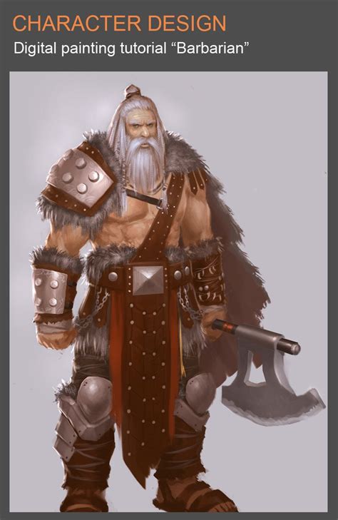 Artstation Character Design Tutorial Barbarian Warrior Tutorials