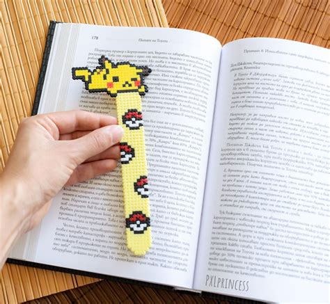 Pikachu Bookmark Pixel Art Pokemon Hama Perler Beads Reading Etsy Artofit