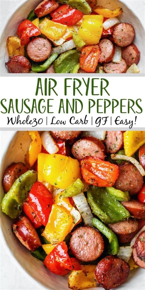 Healthy Air Fryer Sausage And Peppers Recipe