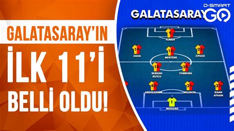 Galatasaray ın Parma Karşısındaki İlk 11 i Belli Oldu Galatasaray