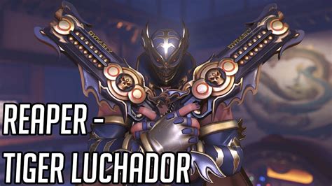 Reaper Tiger Luchador Skin Showcase Overwatch 2 Youtube