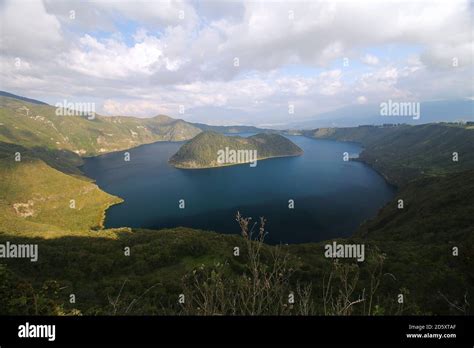 Cuicocha crater lake in Ecuador Stock Photo - Alamy