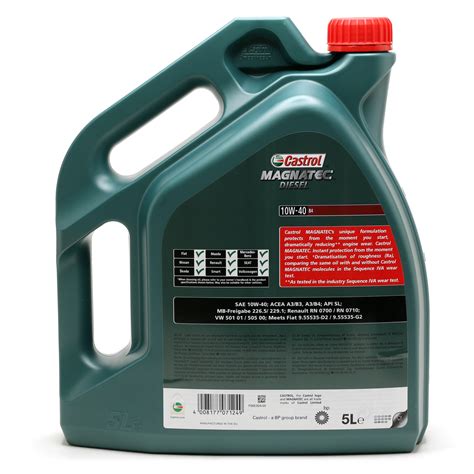 Castrol Magnatec 10W 40 B4 Diesel Motoröl 5l Kanne SAE 10W 40 Auto