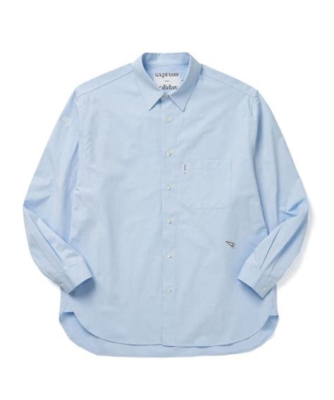 MUSINSA EXPRESS HOLIDAY Signature Symbol Basic Shirt Sky Blue