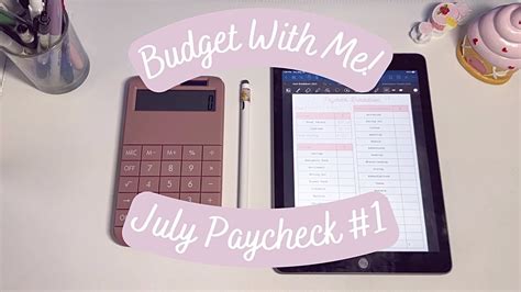 Cash Budget With Me July Paycheck 1 816 Low Income Sinking