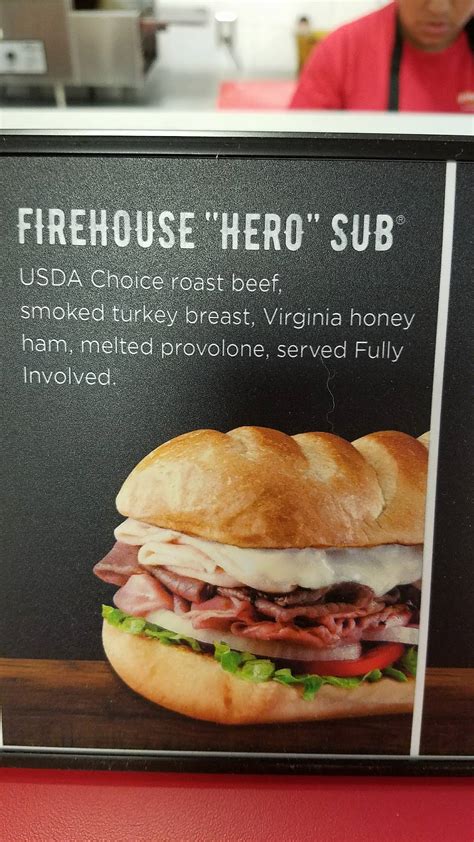 Menu At Firehouse Subs Westchase Fast Food Houston Westheimer Rd