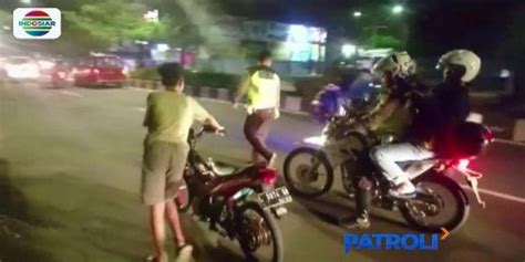 Aksi Kejar Kejaran Polisi Dan Remaja Warnai Razia Balap Liar Di