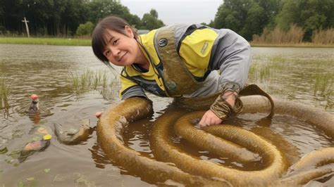 Experiment Catching Eel Fish Eel In Primitive Mud YouTube