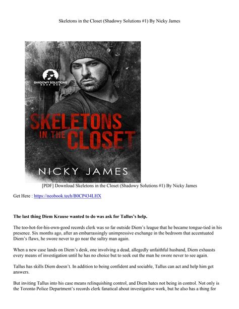 Pdf Download Skeletons In The Closet Shadowy Solutions 1 By Nicky