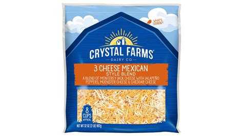 Crystal Farms 3 Cheese Mexican Style Cheese Blend 32 Oz Delivery Near Me Doordash