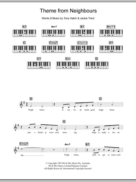 Theme From Neighbours | Sheet Music Direct