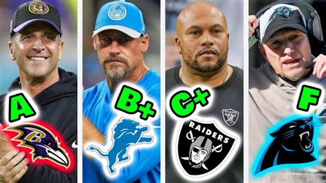 Final Grades For All 32 NFL Teams Head Coaches From The 2023 Season ...