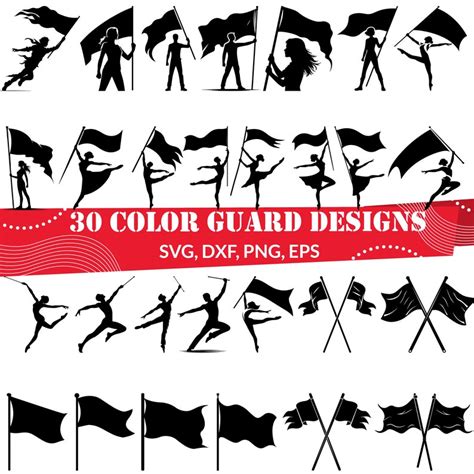 Color Guard Svg Bundle Color Guard Flag Svg Color Guard Dxf Color Guard Png Color Guard Eps