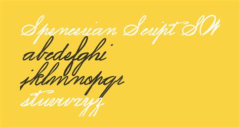 Spencerian Script SW free Font - What Font Is