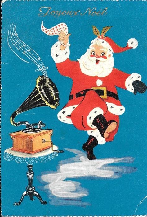 Pin by Daniele on Santa, Singing &/or playing Christmas tunes. Vintage ...