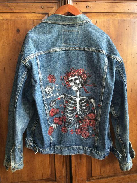 30 Jean Jackets Ideas Painted Clothes Jackets Painted Jeans