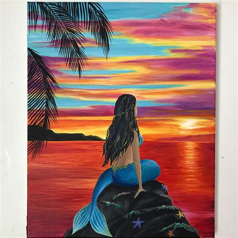 Mermaid Etsy Mermaid Painting Mermaid Drawings Mermaid Art