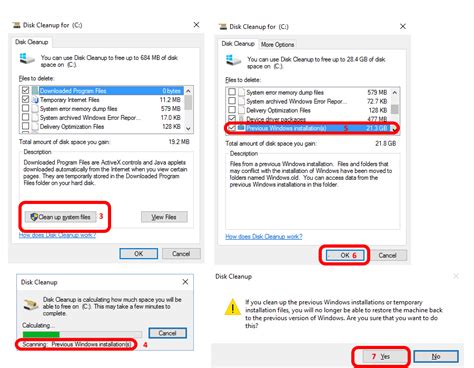 Delete Windows Old Folder In Windows Disk Cleanup System Files Up