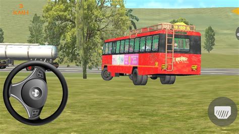 Indian Sleeper Bus Simulator Wite Bus With Luggage On Roof Gameplay