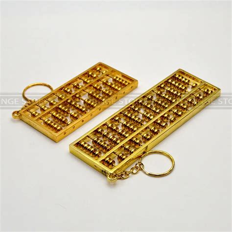 9 Or13 Axle Chinese Abacus Golden Abacus Bead Arithmetics Metal