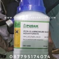 Review Besi II Amonium Sulfat Heksahidrat Iron II Ammonium Sulfate