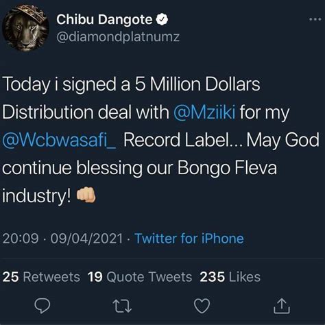 Diamond Platnumz Signs A Distribution Deal Worth Millions