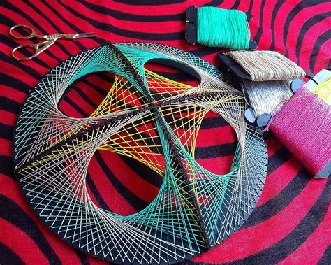 3d Geometric String Art Kit 3d Circle Etsy Uk