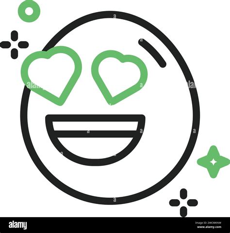 Smiling Face With Heart Eyes Icon Vector Image Stock Vector Image Art