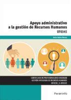 UF0345 APOYO ADMINISTRATIVO A LA GESTION DE RECURSOS HUMANOS Con ISBN