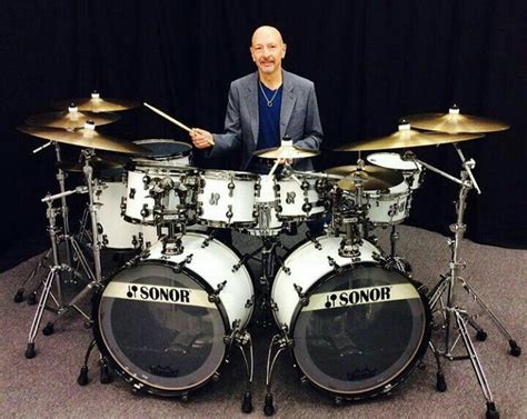 Steve Smith from Journey and his Sonor Kit | Bateristas, Bateria musica ...