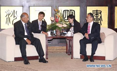 China S Top Legislator Meets With Fijian President China National