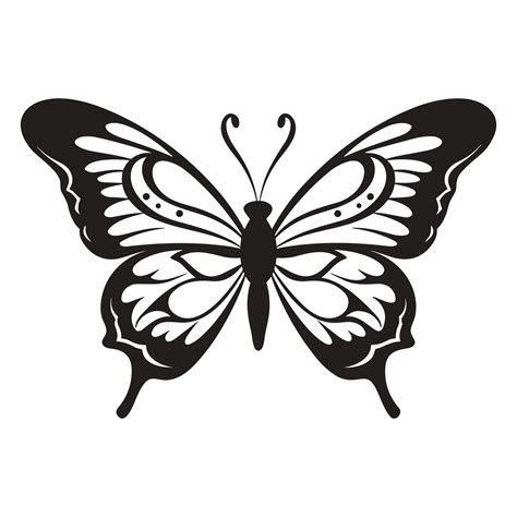 Beautiful Butterfly Silhouette 25074163 Png