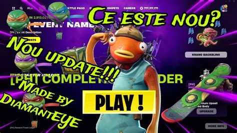 NOUL UPDATE CHIAR ACUM IN FORTNITE Testoasele Ninja Revin Din Nou Ce