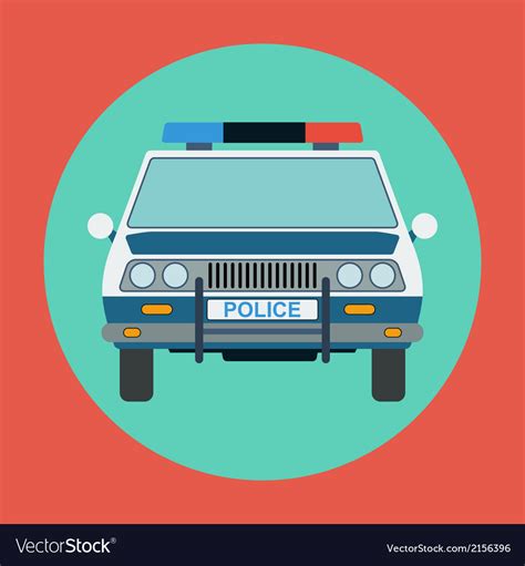 Police car Royalty Free Vector Image - VectorStock