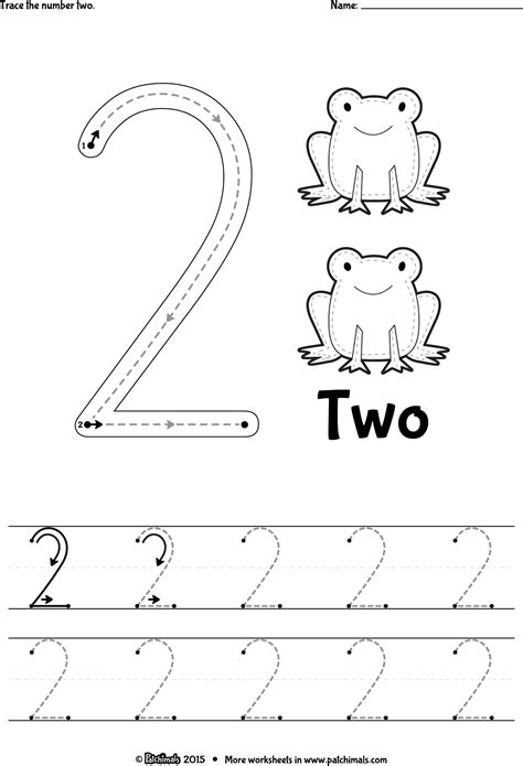 Number Tracing Worksheets For Year Olds