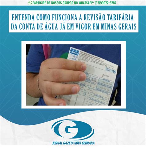 Entenda Como Funciona A Revis O Tarif Ria Da Conta De Gua J Em Vigor