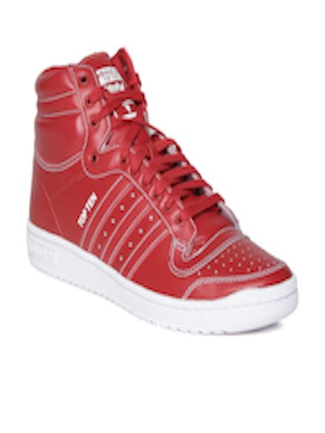 Buy ADIDAS Originals Men Red Top Ten Hi Leather Sneakers - Casual Shoes ...